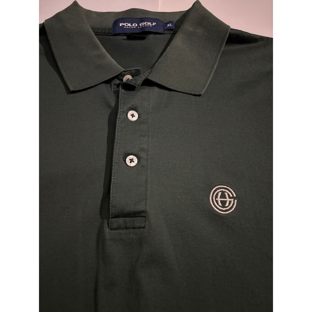 Polo Golf Ralph‎ Lauren Mens XL Dark Green Short Sleeve Polo Shirt Logo